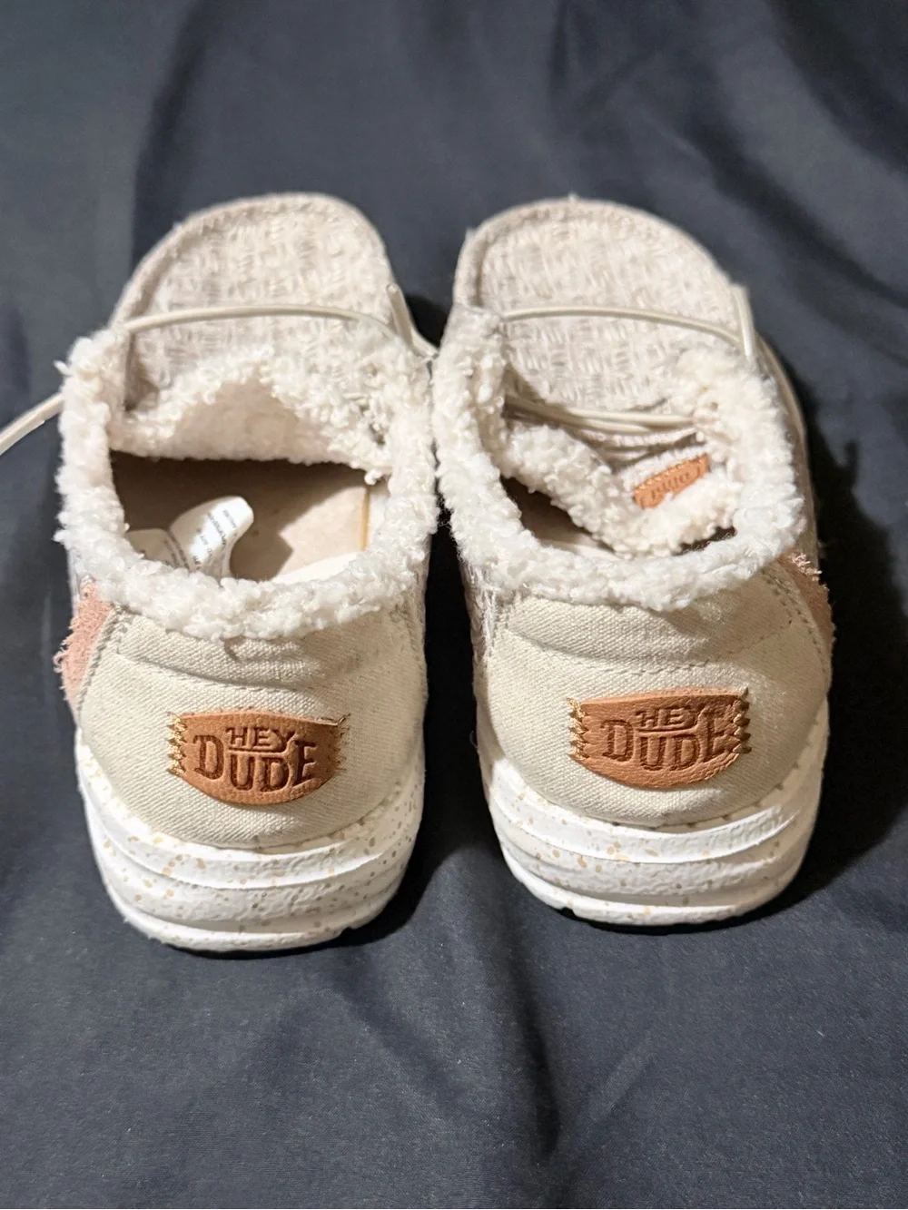 Hey Dude Cozy Slip-On Moccasins in Cream